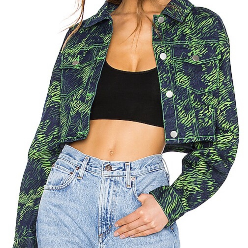 I.AM.GIA Revolve Sinead Tali Green Tiger Jacket